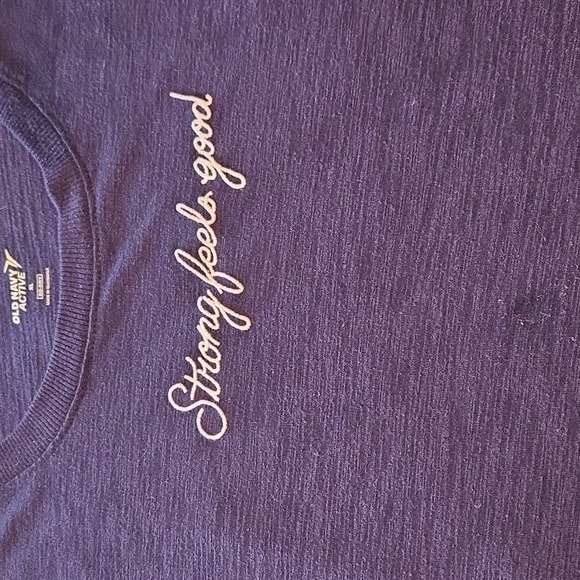 Old Navy Active "Strong Feels Good" Navy Blue Sleeveless Sz. XL Top - Picture 8 of 8